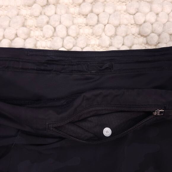 Lululemon Pace Rival Skirt Tall Camo Deep Coal / Black Sz 18 - Picture 6 of 8